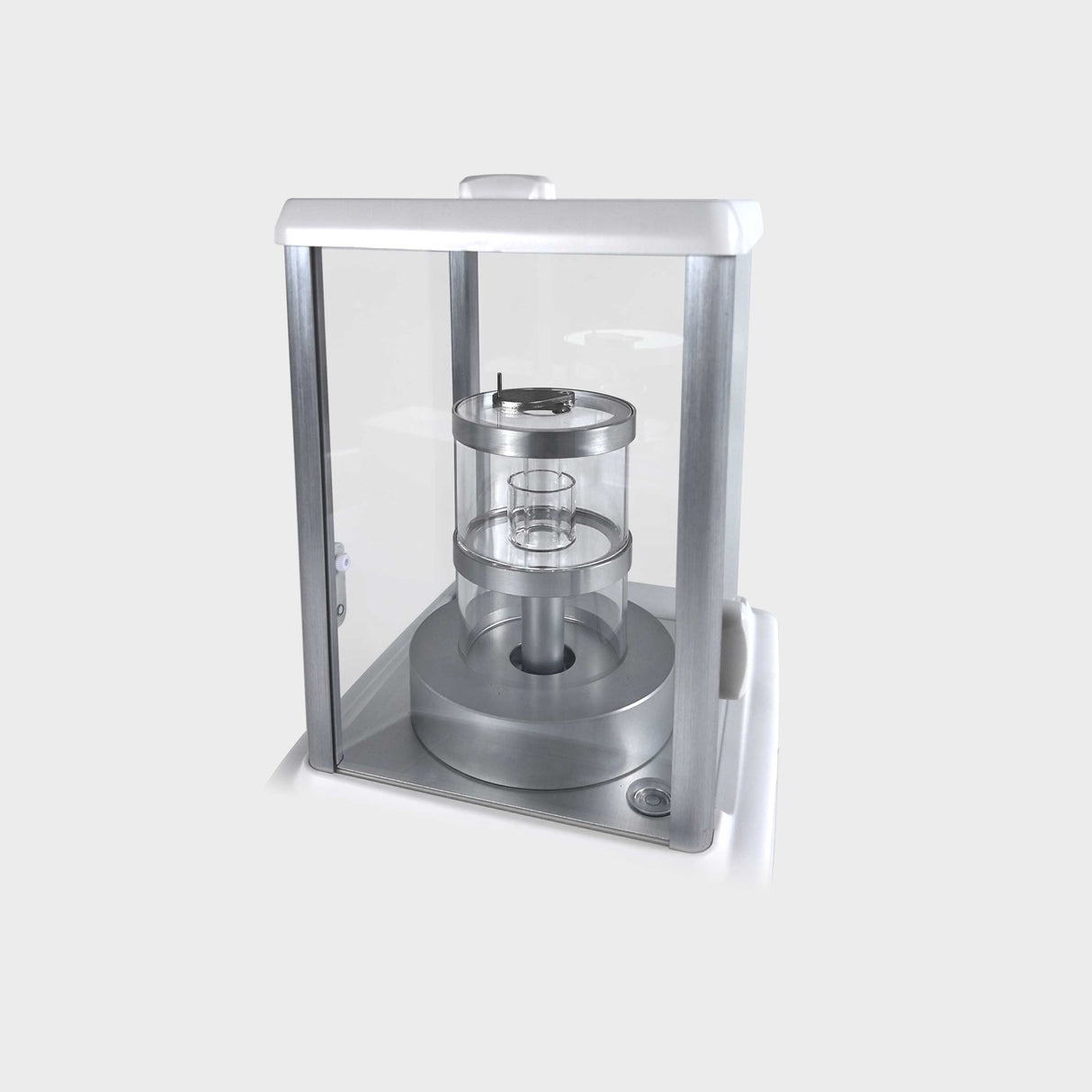 Laboratory technician using pipette calibration kit with evaporation trap technology