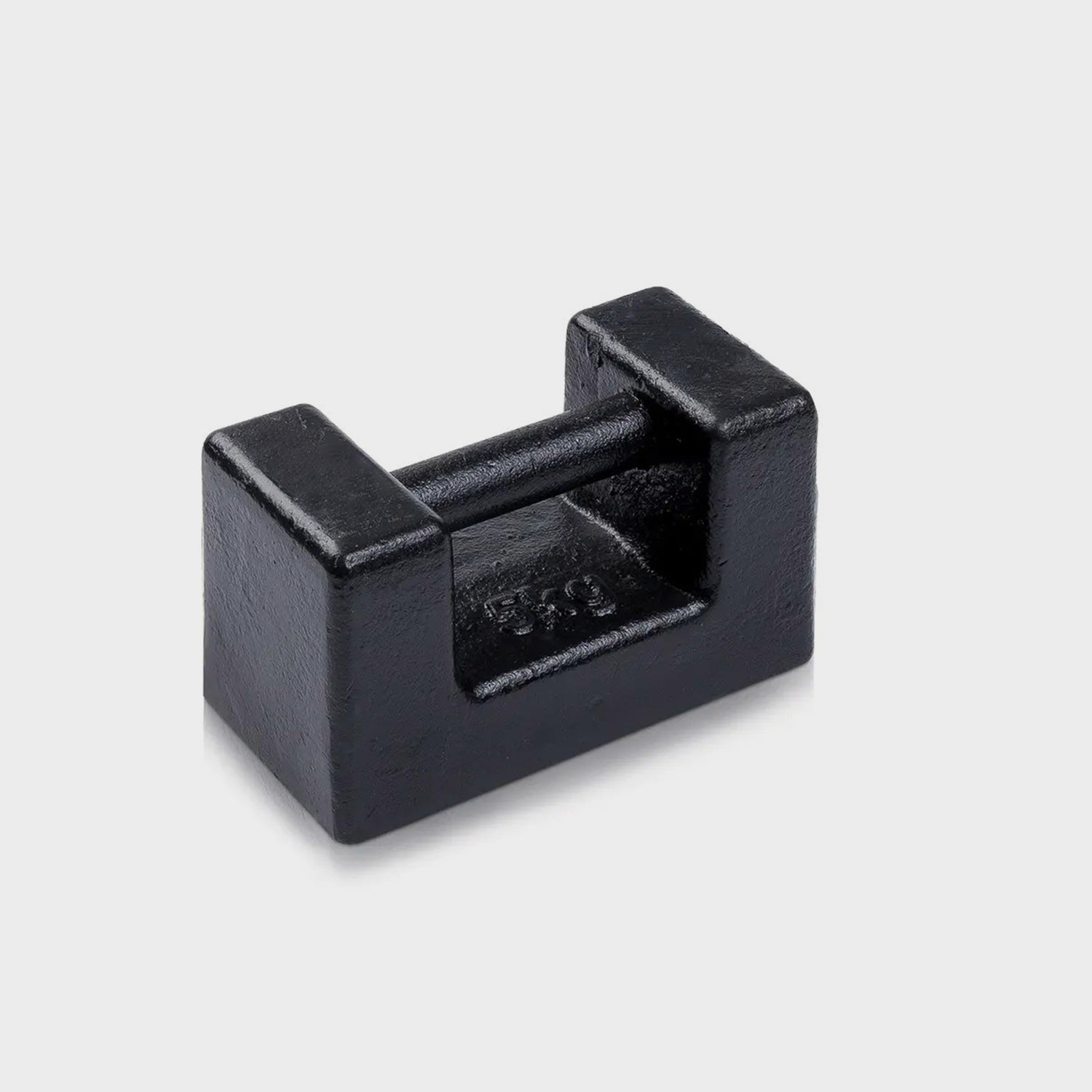 Cast iron rectangular test weights with bend handle for calibration
