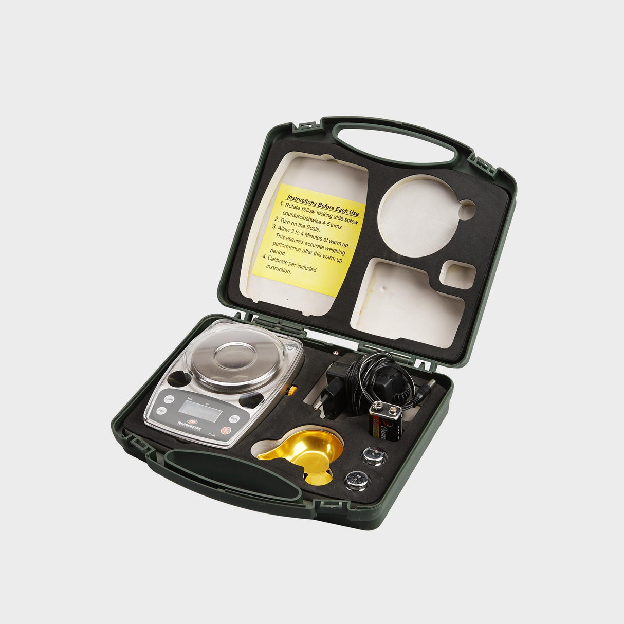 EGA Portable Powder Scale - AC/Battery Dual Power for Range & Camp Use