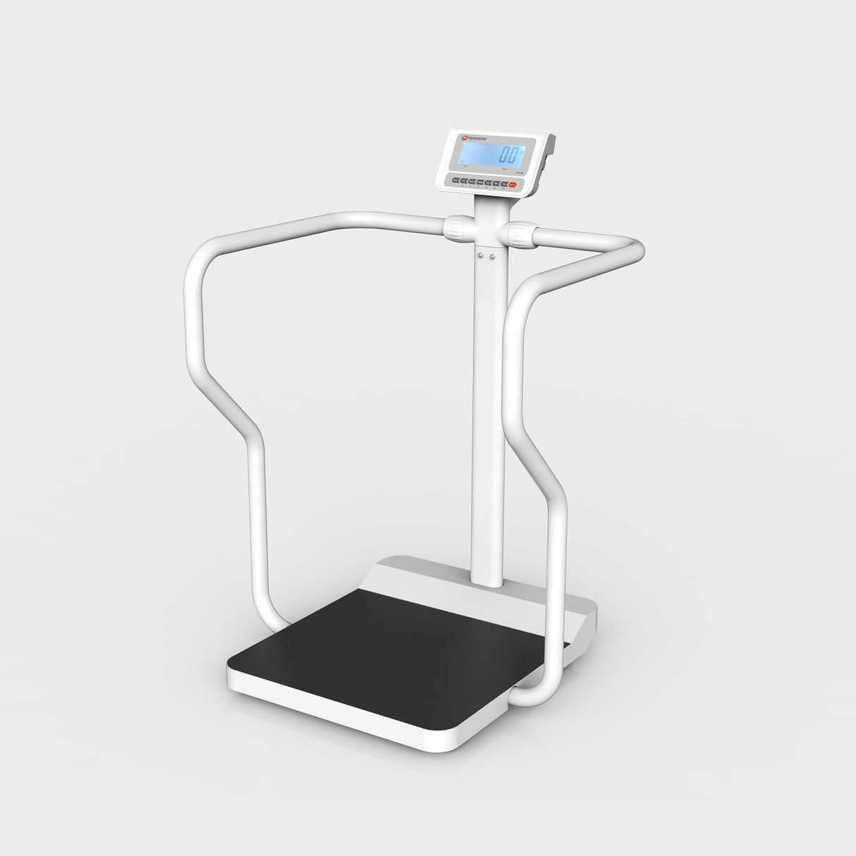 EH-HD handrail scale with sturdy steel frame and non-slip platform for patient safety