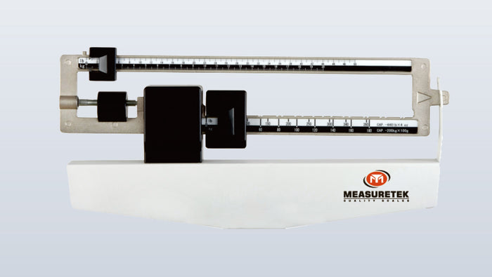 Die-cast weigh beam can be read from either side