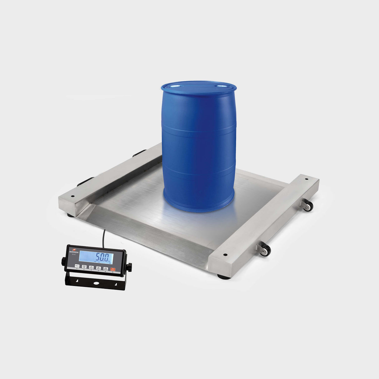 EH-MIS Drum Scale - Stainless steel platform with safety rails