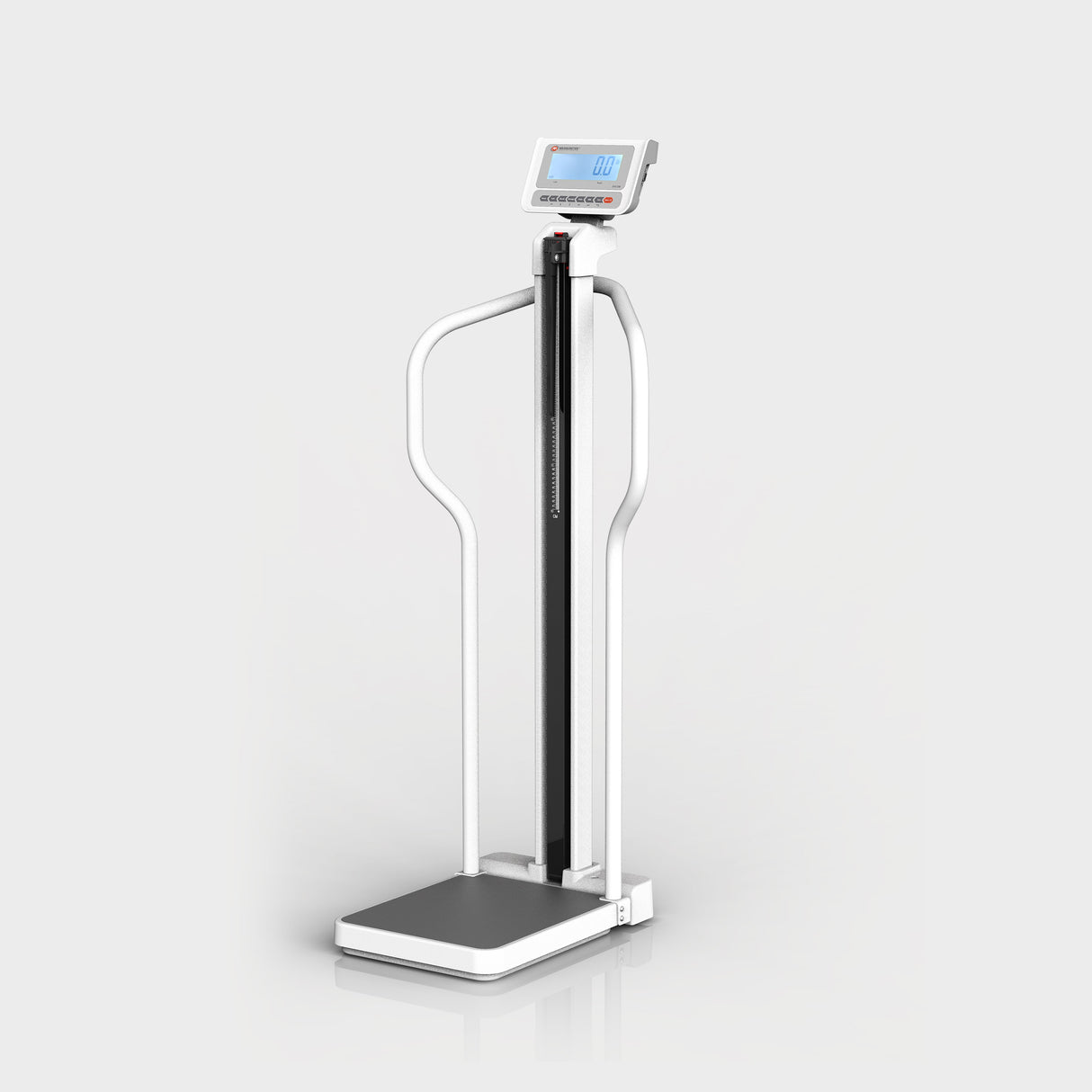 EH-PED professional medical scale with non-slip platform and safety handrails