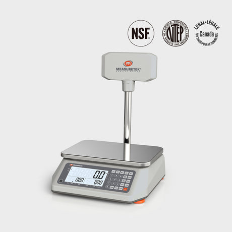 EHC-PB Price Computing Scale - Robust ABS housing with removable stainless steel platter, easy to clean