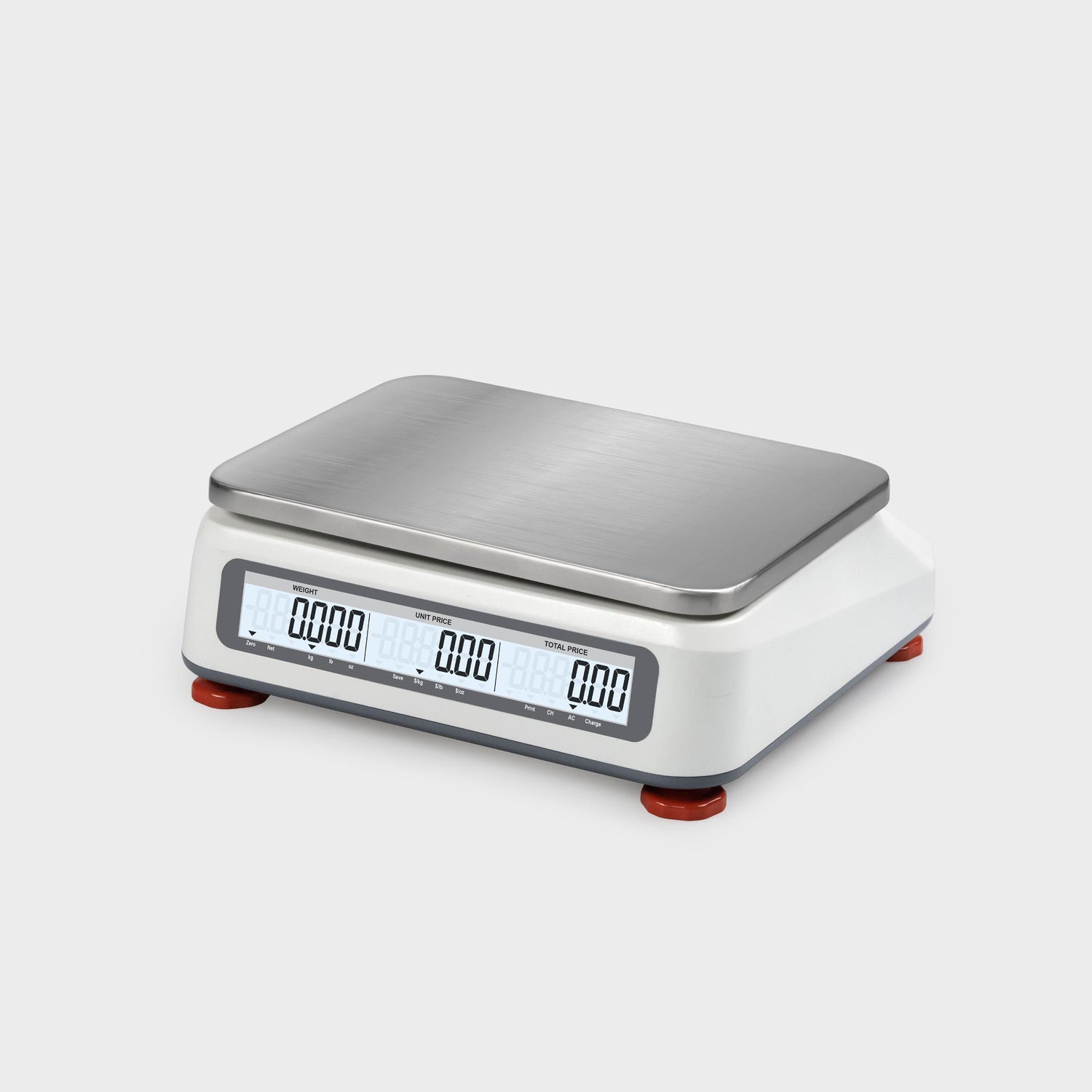 Dual large LCD displays - Clear transaction info for both operator & customer