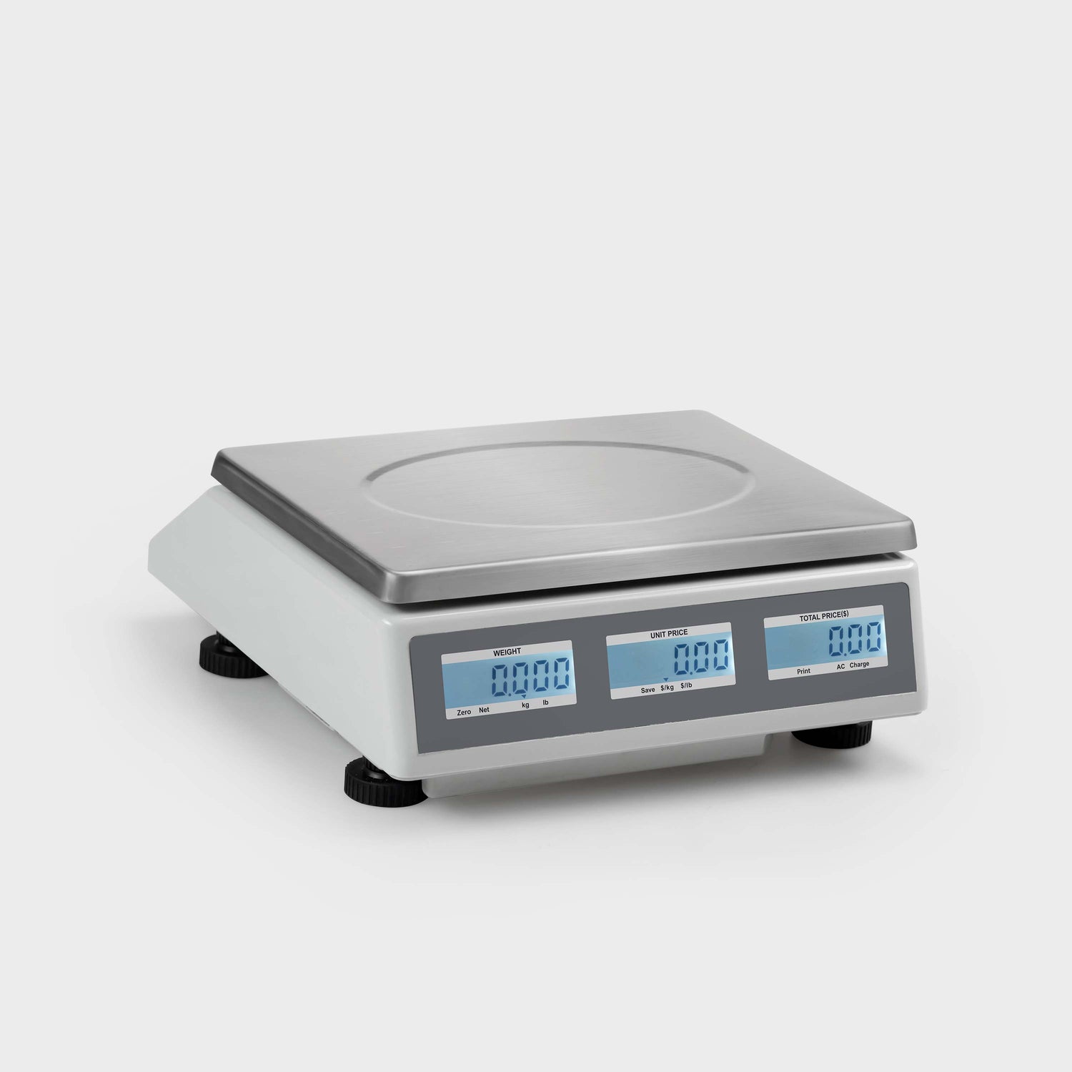 Dual backlit LCD - Real-time weight / price display for operator & customer