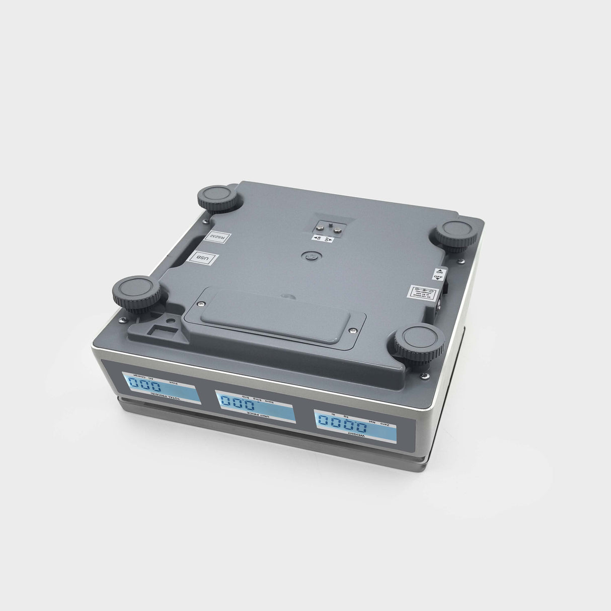 Leveling bubble & adjustable feet - Ensure accurate weighing on any surface