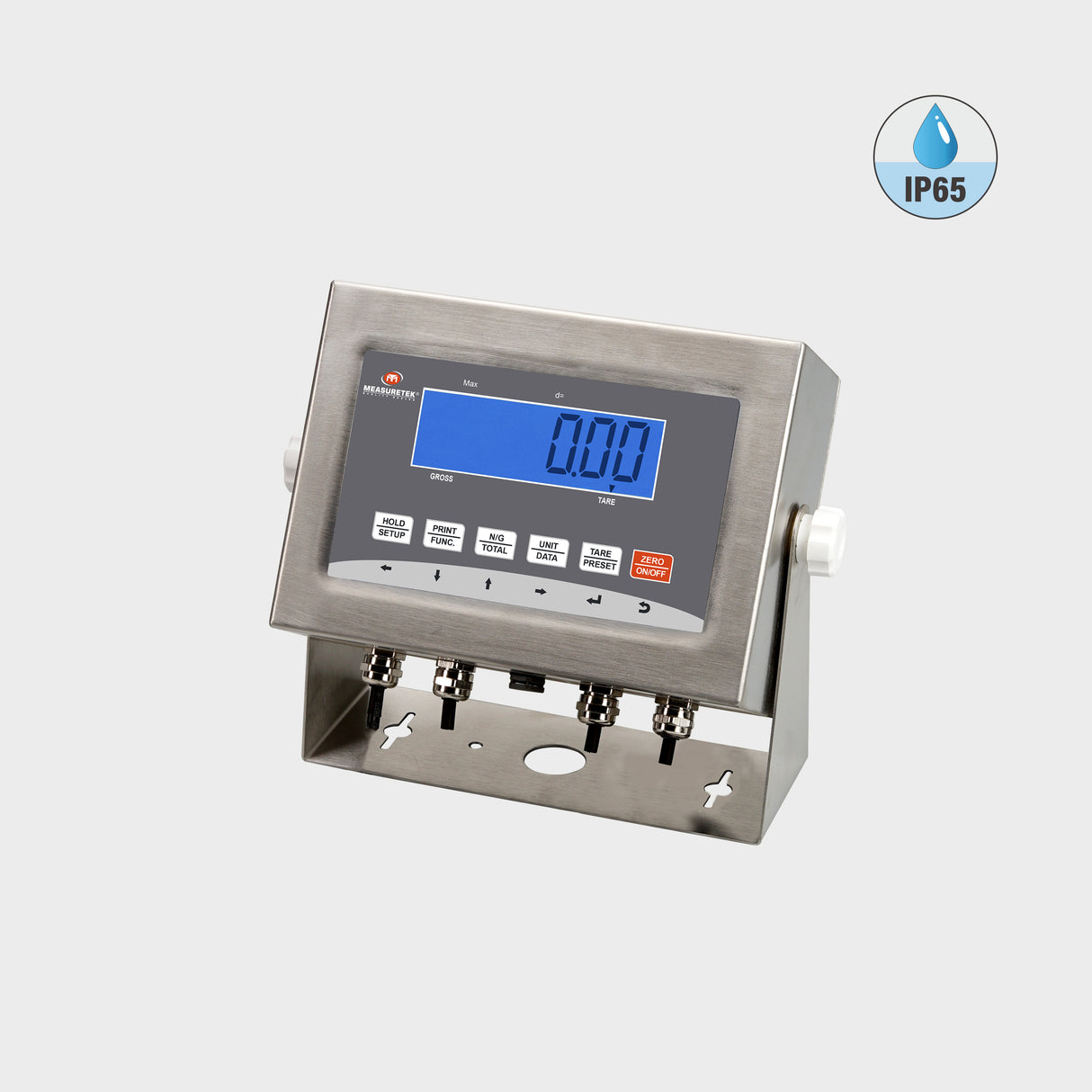 EHI-SW heavy-duty weighing indicator with stainless steel housing and IP65 rating