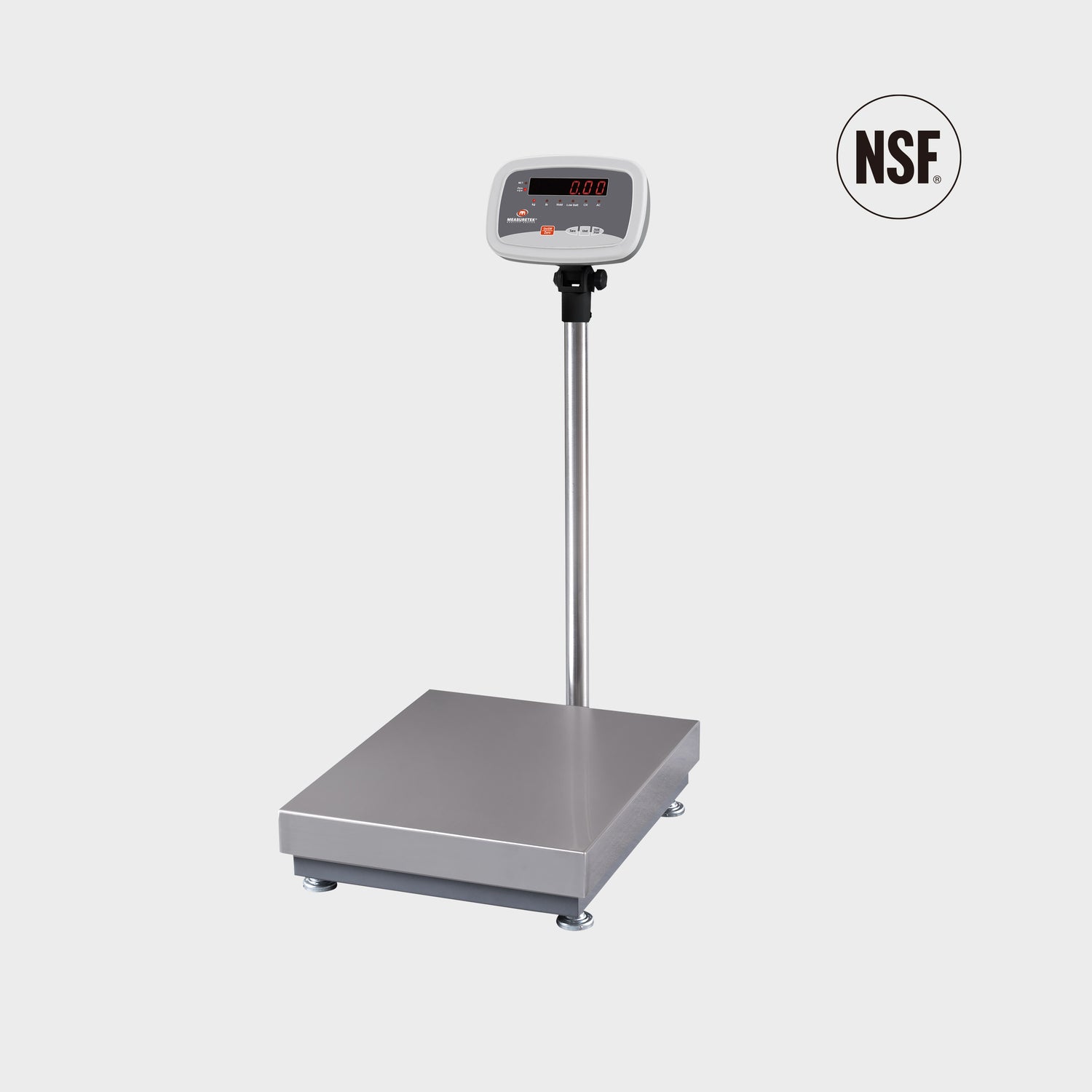 NSF-certified industrial platform scale with stainless steel platform