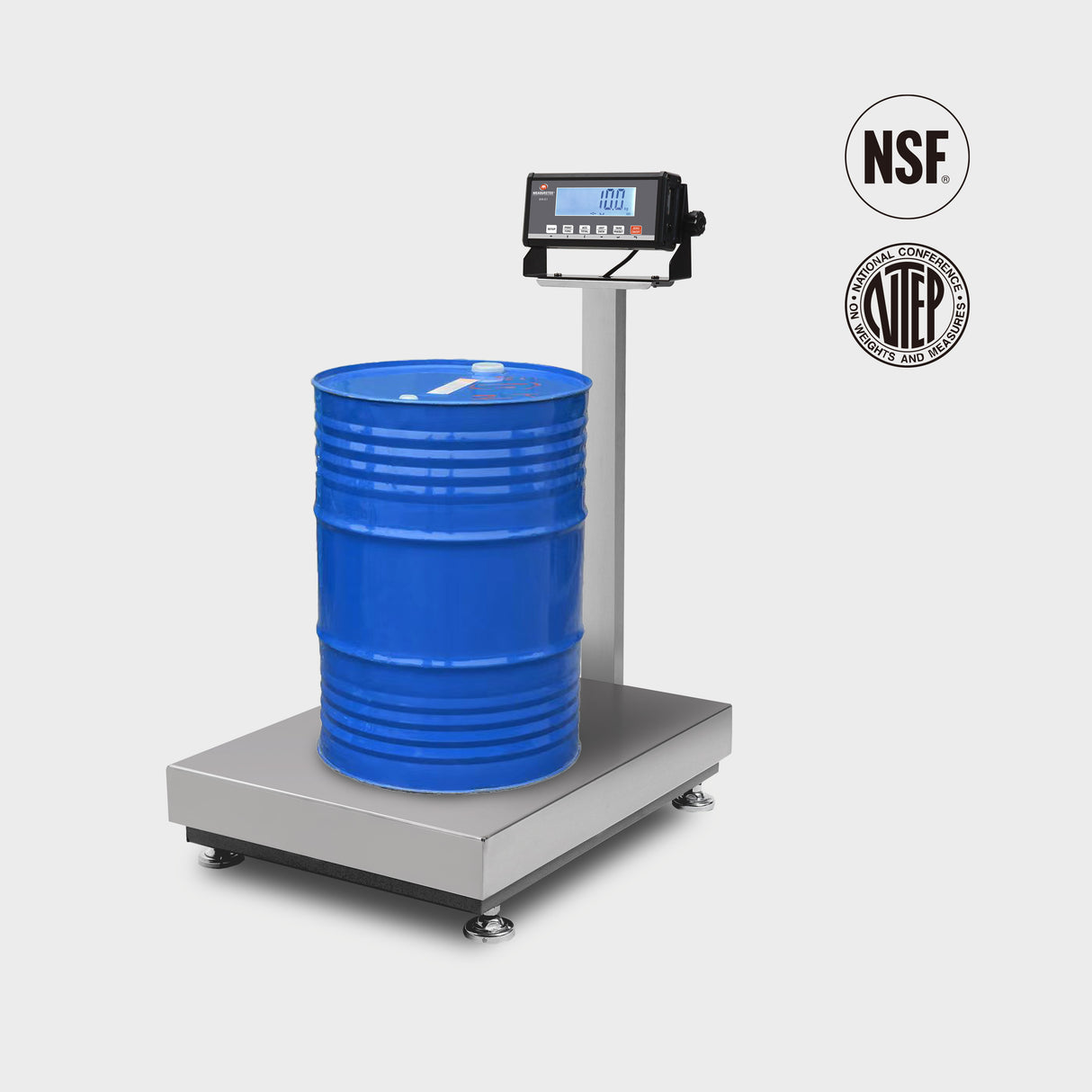 NTEP-approved 5000-division heavy-duty platform scale