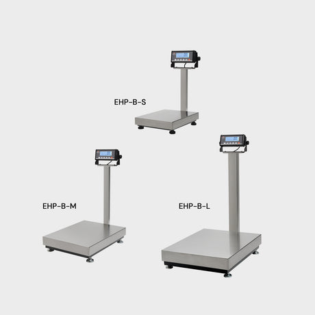 Sturdy stainless steel column with industrial weighing indicator