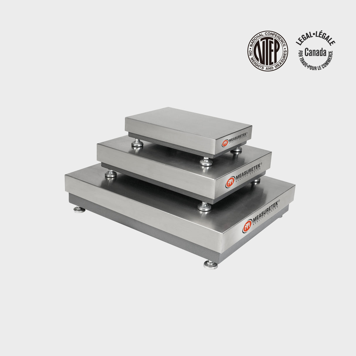 Removable Stainless steel weighing platform with heavy-duty metal frame & NTEP approved load cells