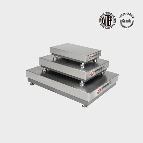 Removable Stainless steel weighing platform with heavy-duty metal frame & NTEP approved load cells