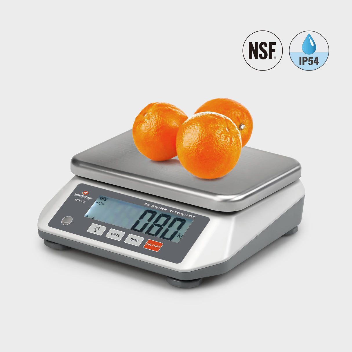 EHW-CA NSF Approved Bench Scale - IP54 Waterproof for Commercial Kitchens