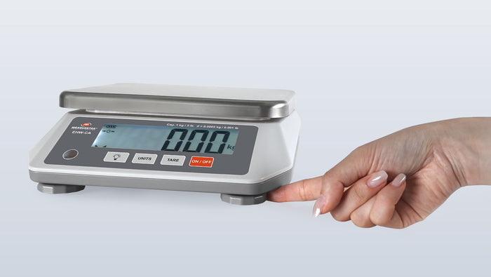 Leveling Bubble & Adjustable Feet - Stable Weighing on Uneven Table Top