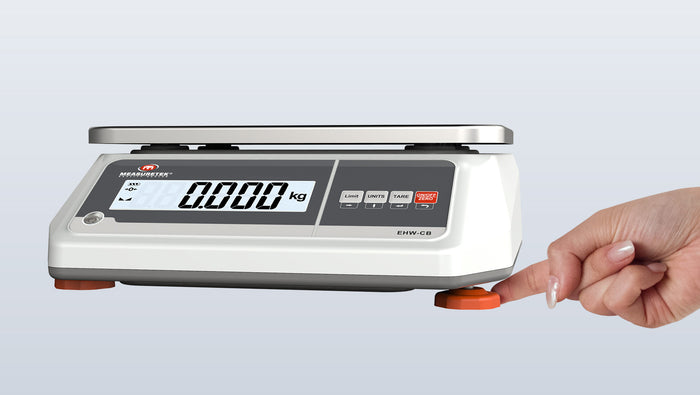 Adjustable Feet & Level Bubble - Accurate Weighing on Any Uneven Table Top
