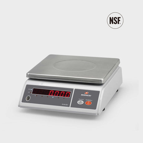 EHW-EM NSF-certified bench scale with stainless steel platform & bright LED display for commercial kitchens