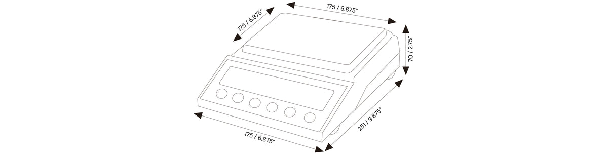 ES-H Lab Balances-demensions