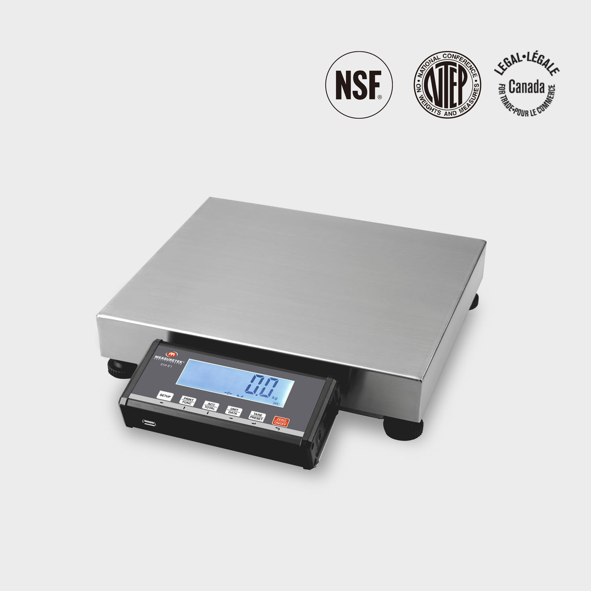PSE NTEP Approved Shipping Scale with Stainless Steel Platform