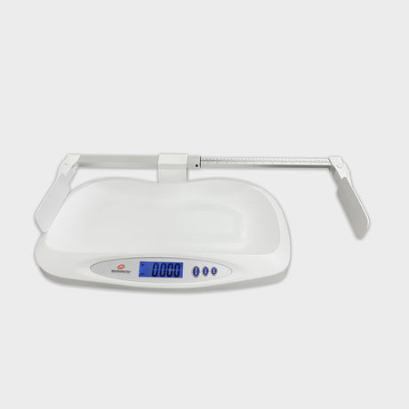 Easy-to-use ECB-D baby scale with backlit LCD display and three-button control