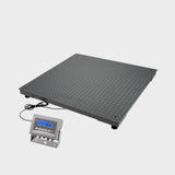 Heavy-duty ECS-B floor scale with checkered tread plate for industrial use
