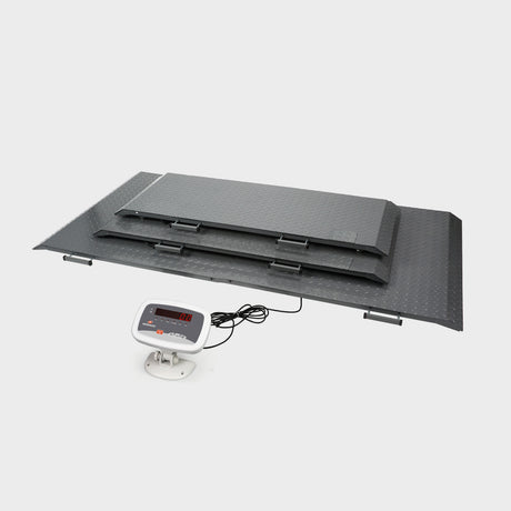 Powder-coated steel platform with sturdy handles for portability