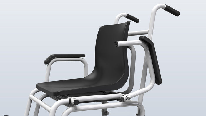 EH-HCS medical chair scale with liftable armrests for assisted patient sitting and standing