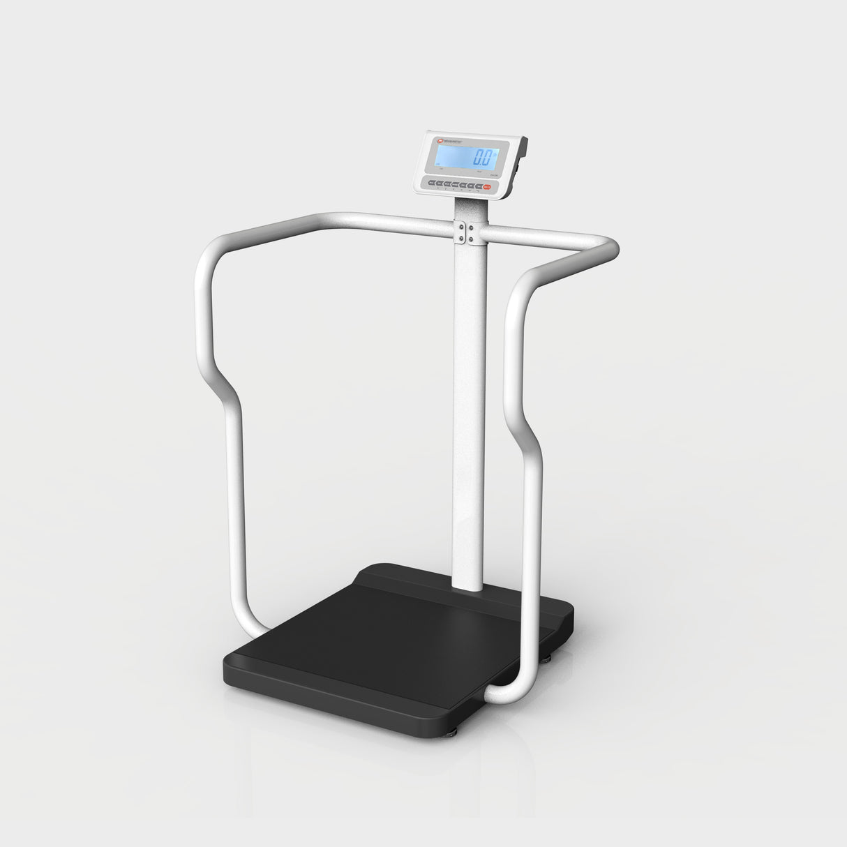 EH-HD handrail scale with sturdy steel frame and non-slip platform for patient safety