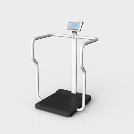 EH-HD handrail scale with sturdy steel frame and non-slip platform for patient safety