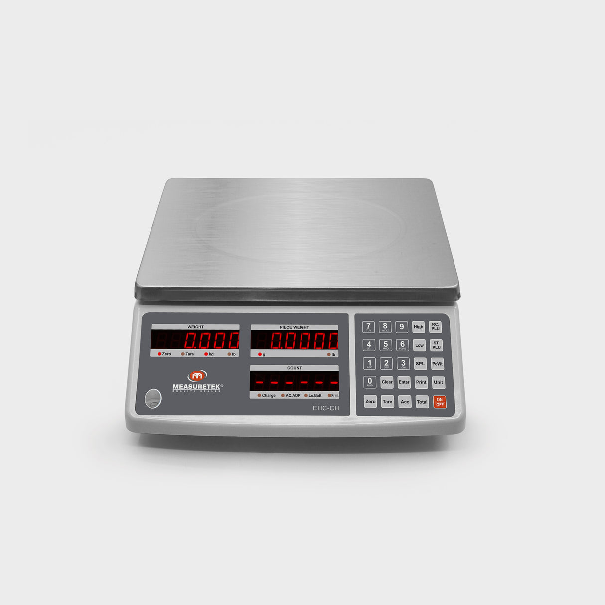 EHC-CH Counting Scale - Bright LED Display Shows Unit Weight & Count