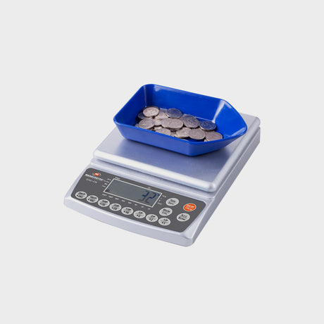 EHC-CN Multi-Currency Coin Scale - Portable Design for AUD/USD/GBP/EUR Weighing