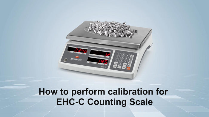 How to perform calibration for EHC-C counting scale