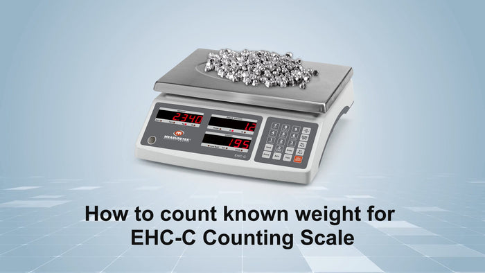 How to count known weight for EHC-C counting scale