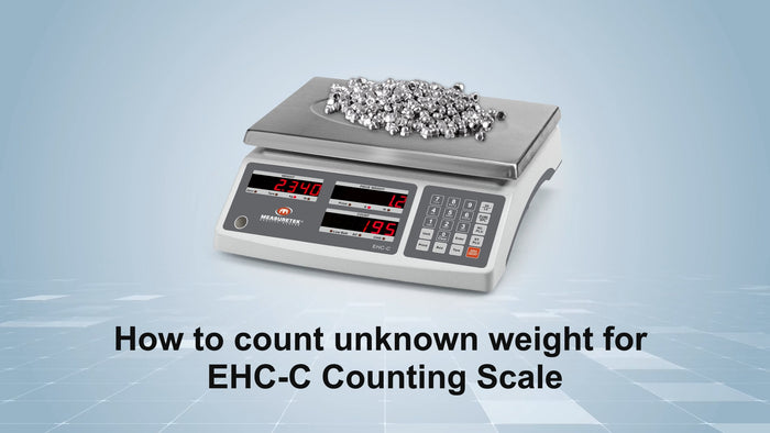 How to count unknown weight for EHC-C counting scale
