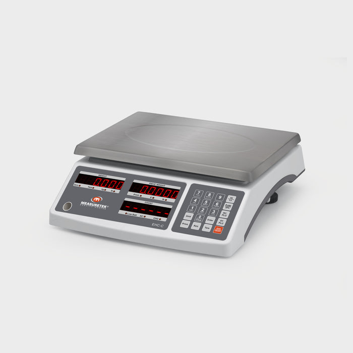 EHC-C industrial counting scale with bright LED display and stainless steel platter