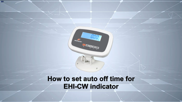 How to set auto off time for EHI-CW indicator