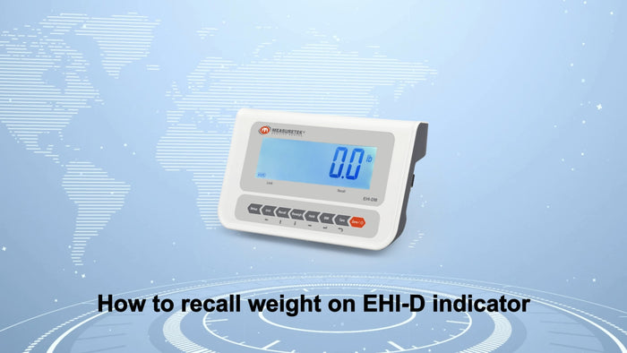 How to recall weight on EHI-D indicator