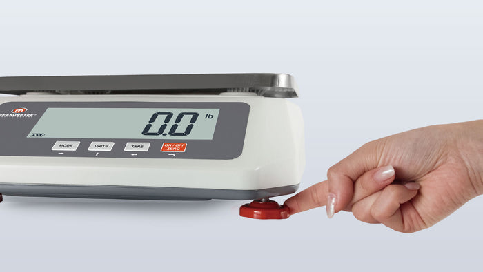 Adjustable Feet & Level Bubble - Accurate Weighing on Any Uneven Table Top