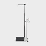 Aluminum height rod (60-212cm) and transport wheels for healthcare facilities